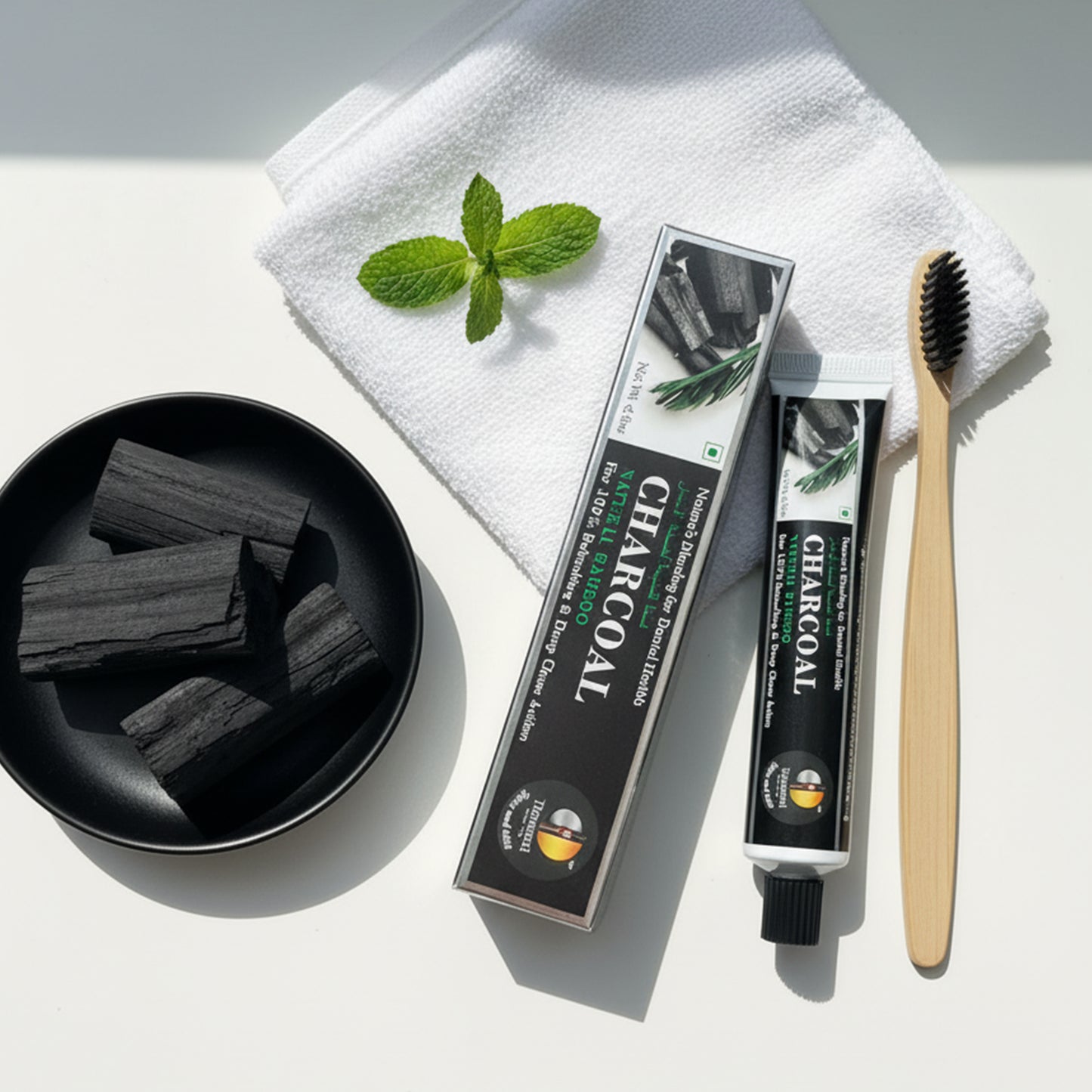 Natural Charcoal Toothpaste - Organic Dental Care