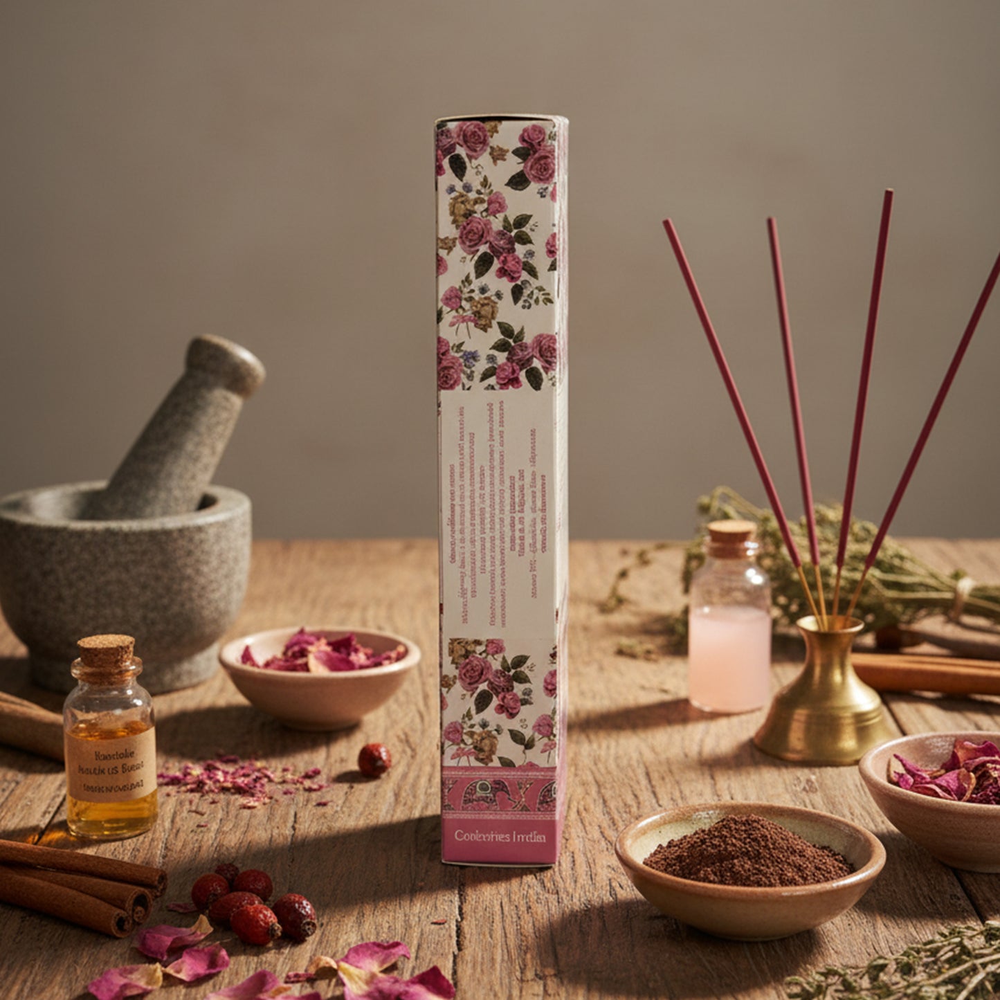 Hexagonal Incense Sticks (6pk/box) – Rose