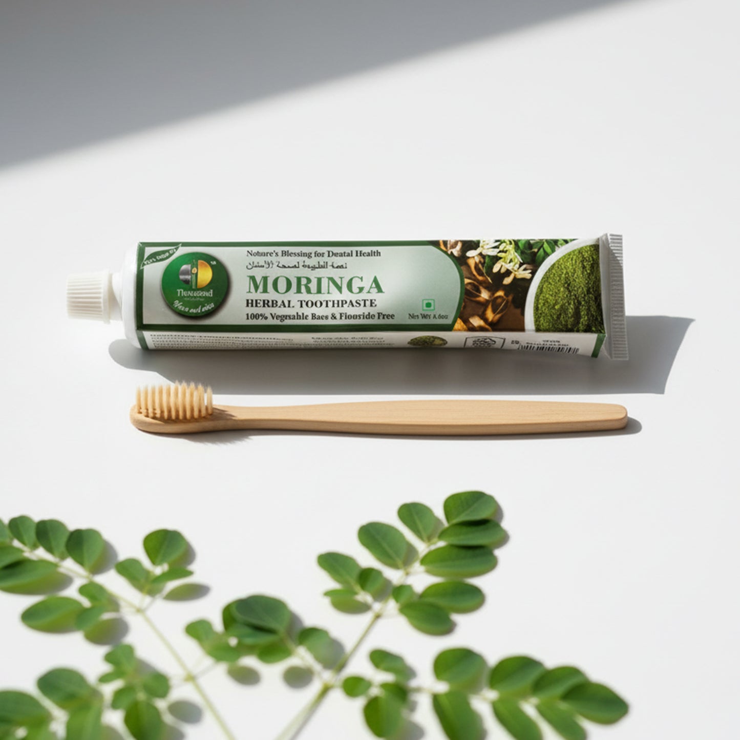 Moringa Herbal Toothpaste - 100% Vegetable Base & Fluoride Free