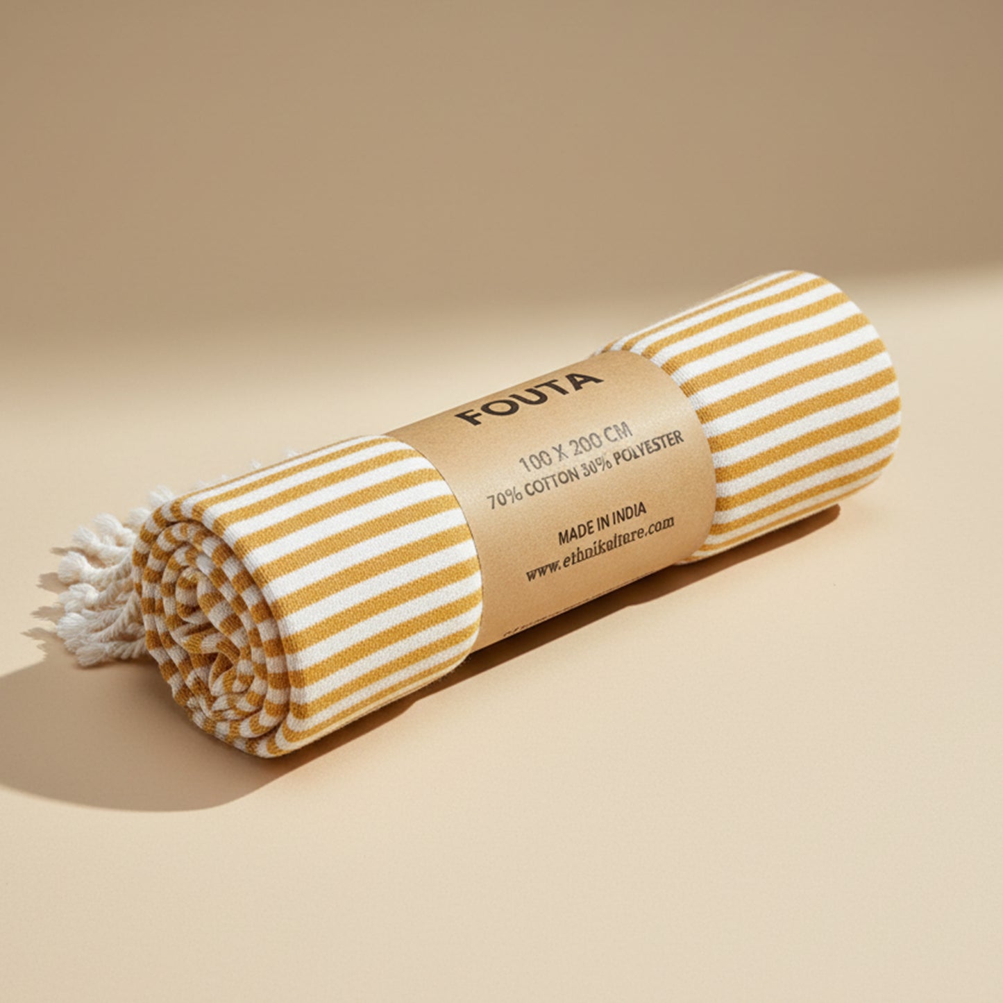 Fouta Striped Cotton Towel - 100x200cm